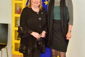  La Canciller Susana Malcorra con la Comisario de Comercio de la UE, Cecilia Mälmstrom.