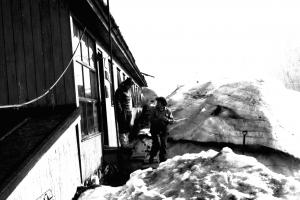 4) The scientists at Melchior Station getting ready for work.