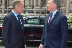 Presidente del Consejo Europeo, Donald Tusk y Presidente de la Nación, Ing Mauricio Macri (1/3)
