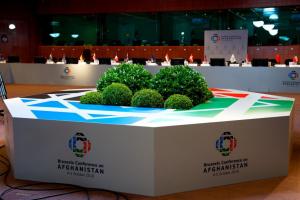 Salón del Consejo Europeo, Edificio Justus Lipsius, sede de la Conferencia de Bruselas sobre Afganistán, 4 y 5 de octubre de 201