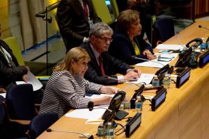 La canciller Susana Malcorra, en su carácter de candidata a Secretaria General de la ONU, expuso en el proceso de selección