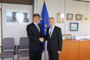 Encuentro del Embajador Marcelo Cima con Dominique Ristori, Director General de Energía de la Comisión Europea
